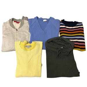 Mixed Brand Sweater Lot Womens Small 5pc Philanthropy Jana Michael Stars